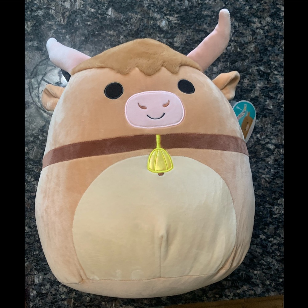 Squishmallow Calton highland cow 16”